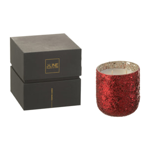 J-Line bougie parfumée Luxuria - Berry Bliss - verre - rouge - small - 40H