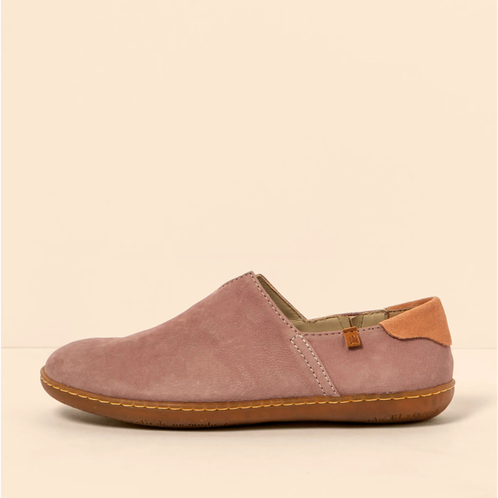Zapatos N275 NOBUCK LAVADO MALVA/EL VIAJERO color Malva