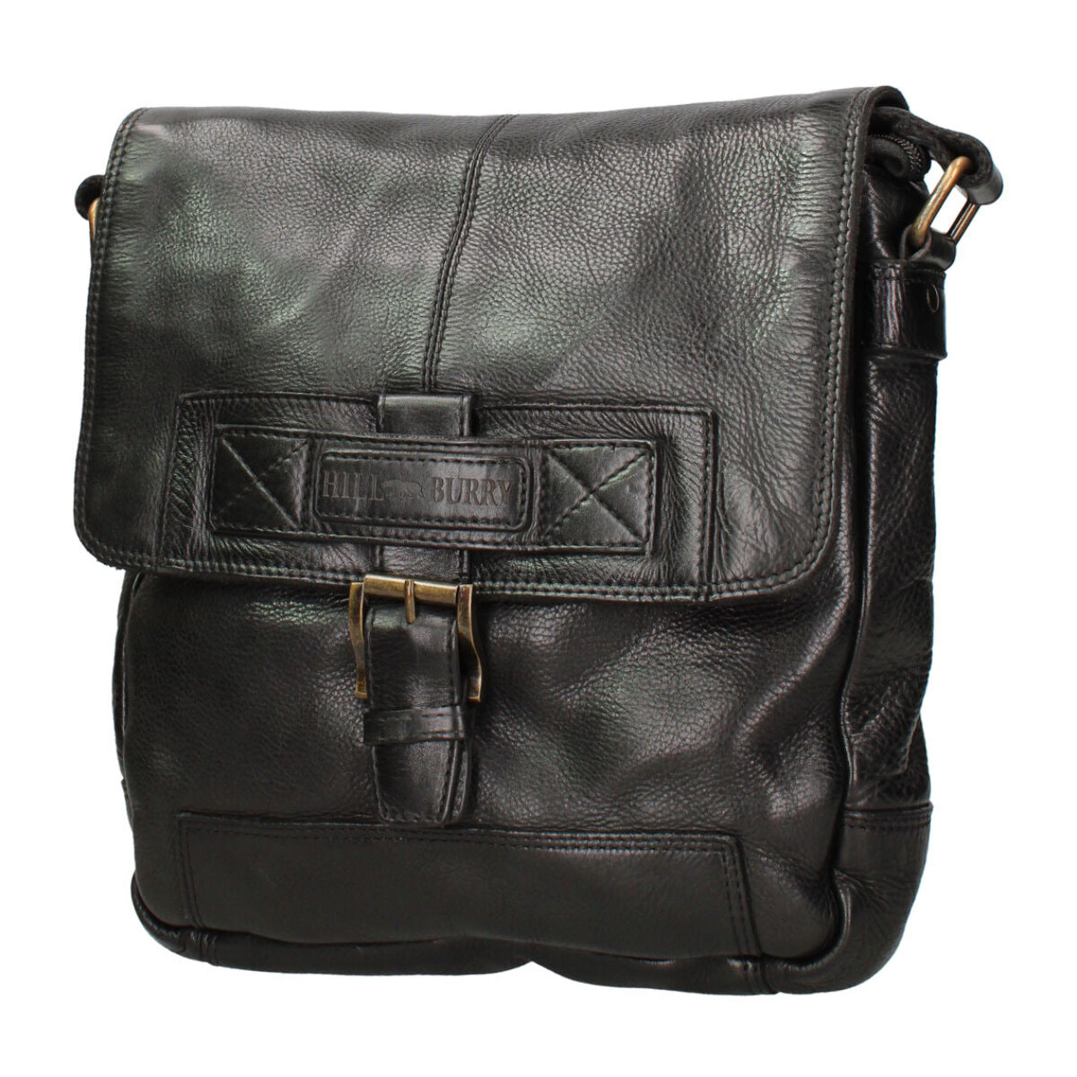 Borsa a tracolla  da uomo In Vera pelle Made in Italy 26x31x8 cm