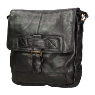 Borsa a tracolla  da uomo In Vera pelle Made in Italy 26x31x8 cm