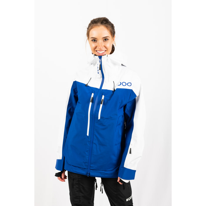 Chaqueta ECOExplorer Jacket Women dela marca ECOON - Azul / Blanco