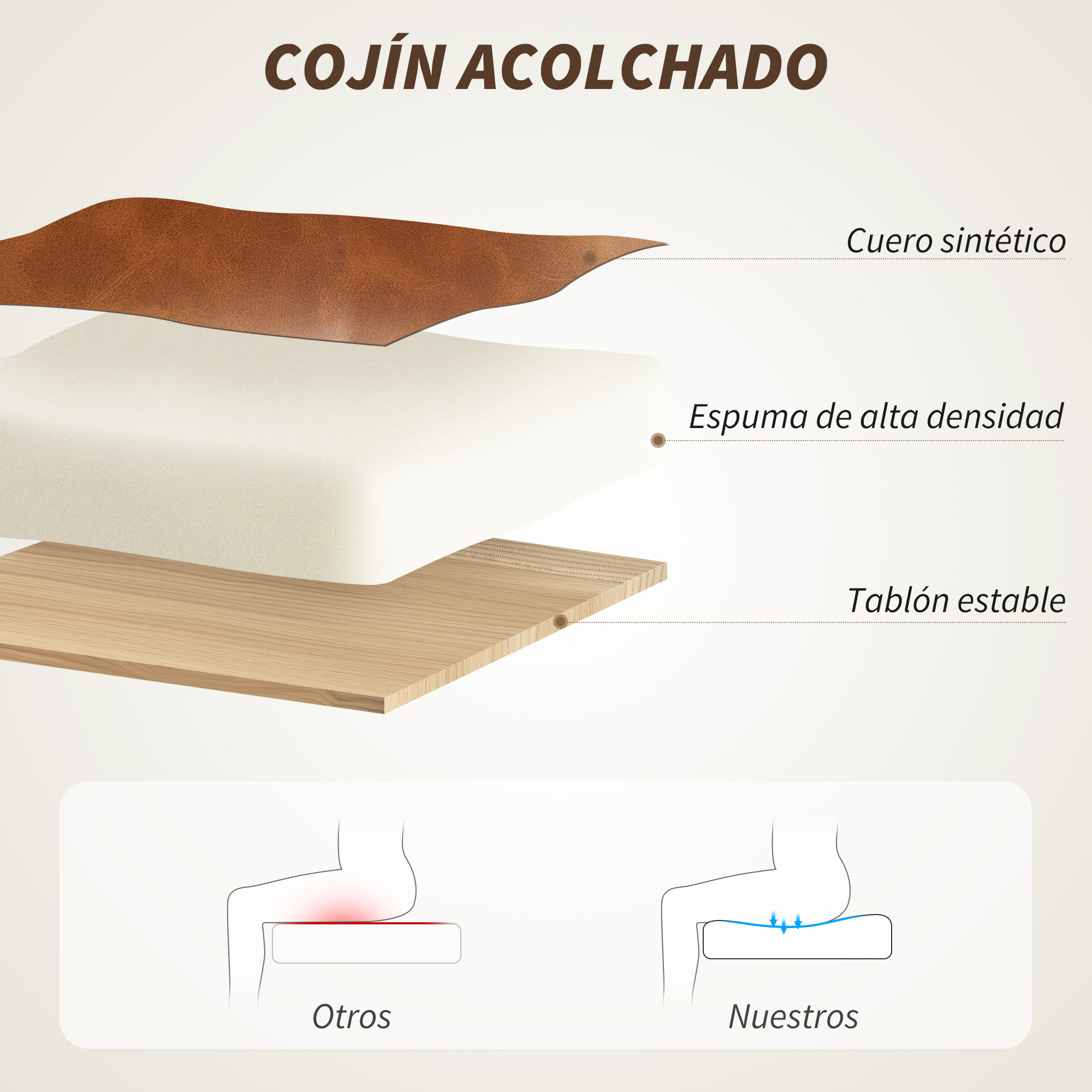 Silla de Oficina Giratoria Silla de Escritorio Altura Ajustable con Función de Basculante y Respaldo de Ratán Sintético Silla de Estudio Carga 120 kg 60x55,5x82-90 cm Marrón