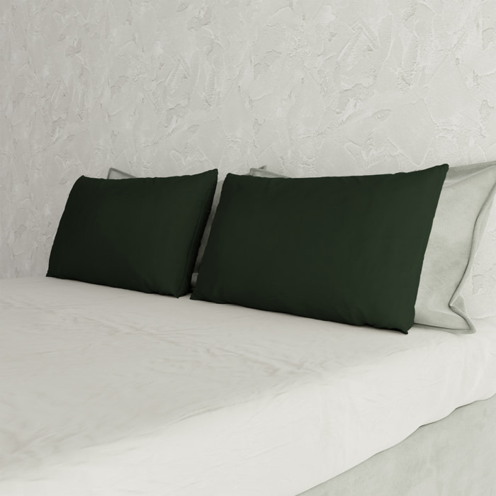 COPPIA FEDERE MAX COLOR, 100% Cotone, Made in Italy - VERDE OLIVA