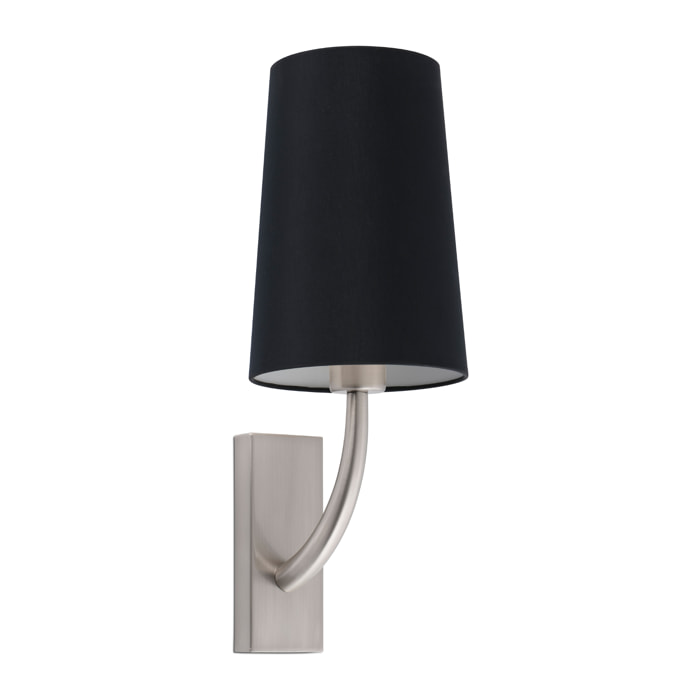 REM Lampe applique nickel mat/noire