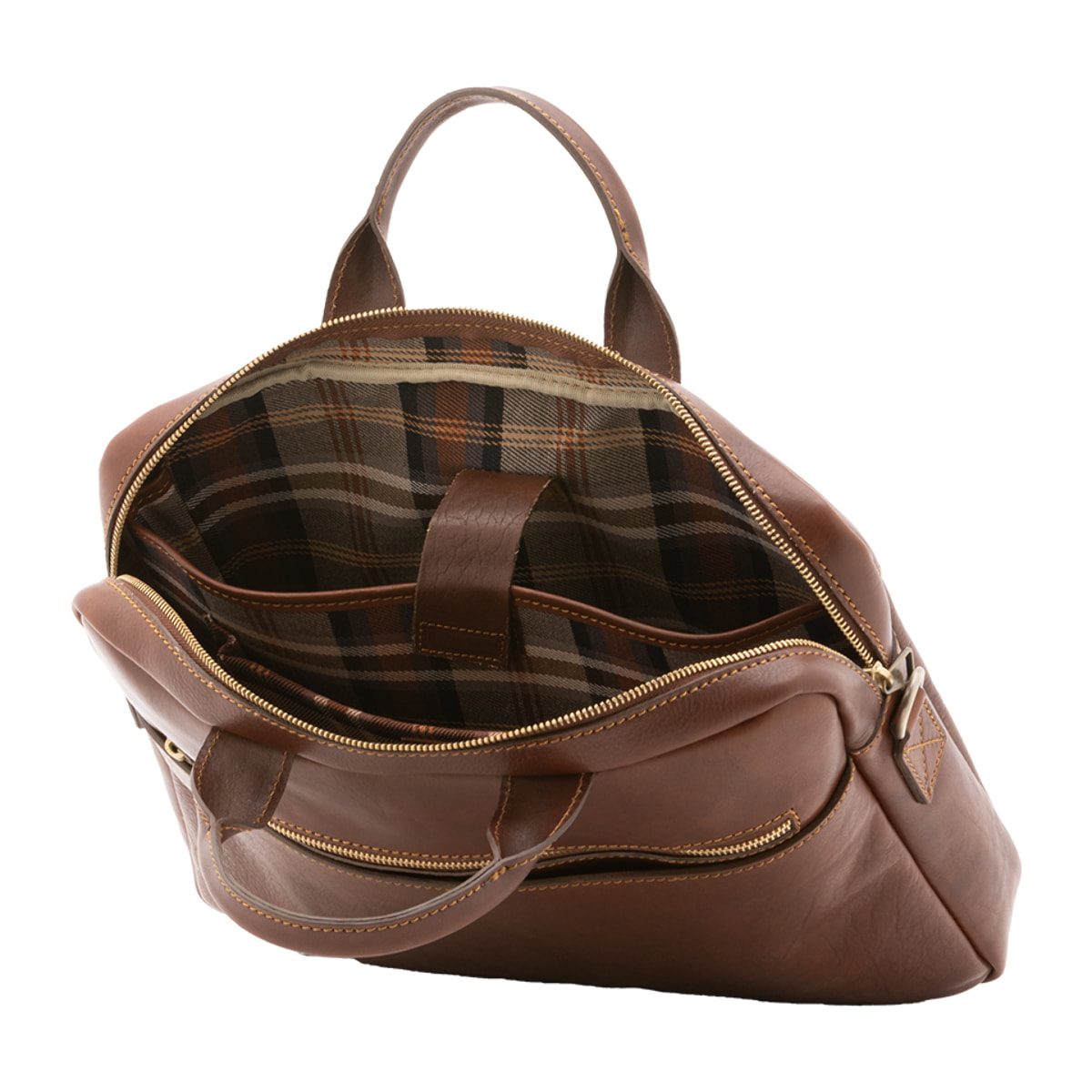 Borsa a mano  unisex In Vera pelle Made in Italy 37x27x6 cm