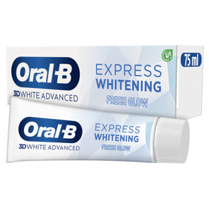 4 Dentifrices Oral-B 3D White Advanced Express Éclat de Fraîcheur 75ml