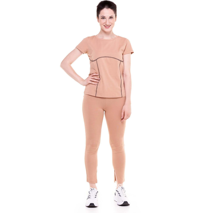 T-Shirt da donna a bustino Earth Tones