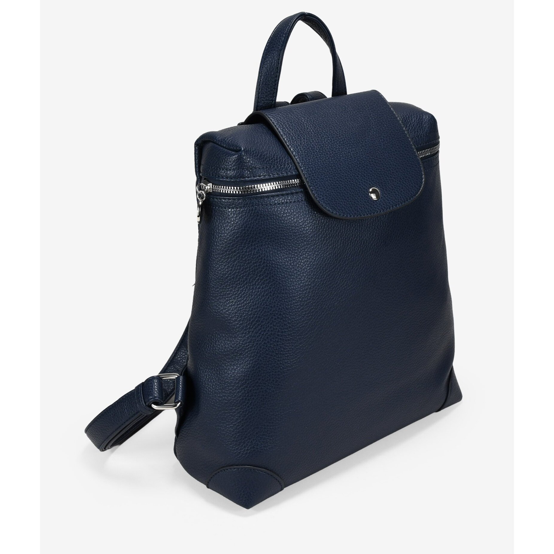 Mochila azul con solapa