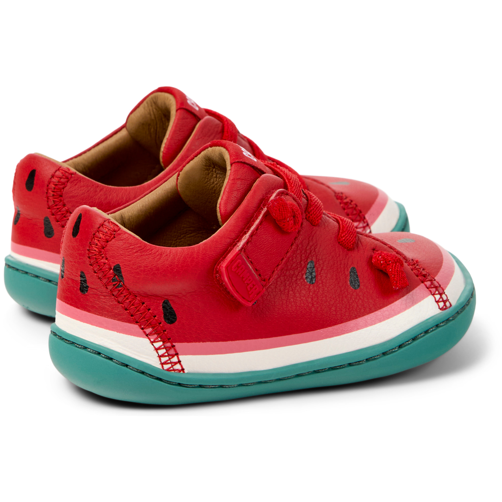 Zapatillas - CAMPER Peu Cami Twins - Rojo - Cuero liso