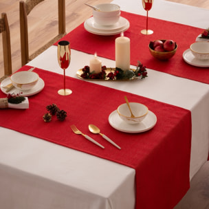 Chemin de table EVOLET ROUGE-OR