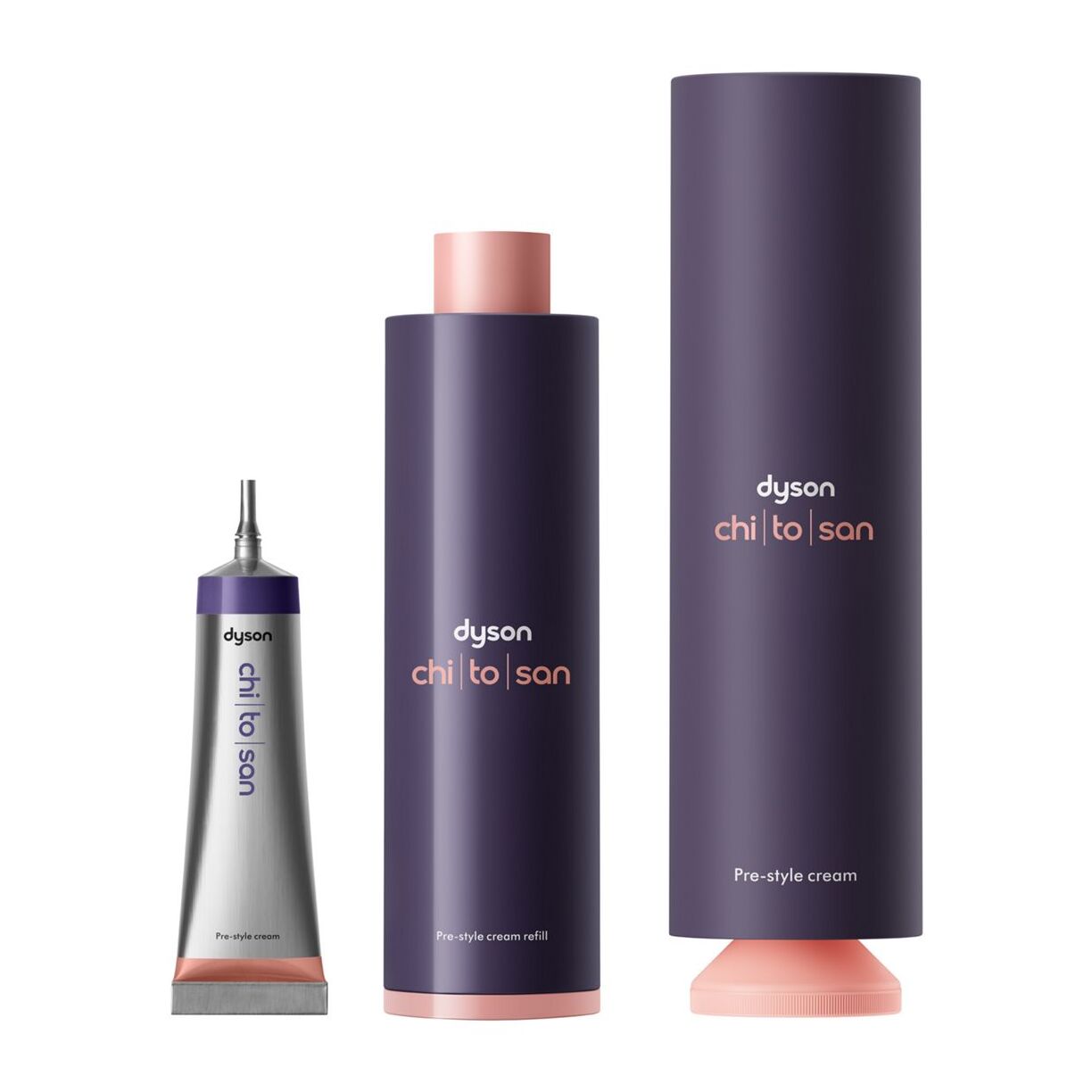 Crème coiffante Dyson Chitosan™ - Soin léger - Cheveux raides à ondulés - 100ml