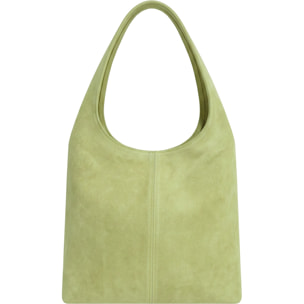 Borsa a mano da donna Made in Italy - Modello Valeria Chic - 100% pelle - 40.0 x 35.0 x 15.0 cm