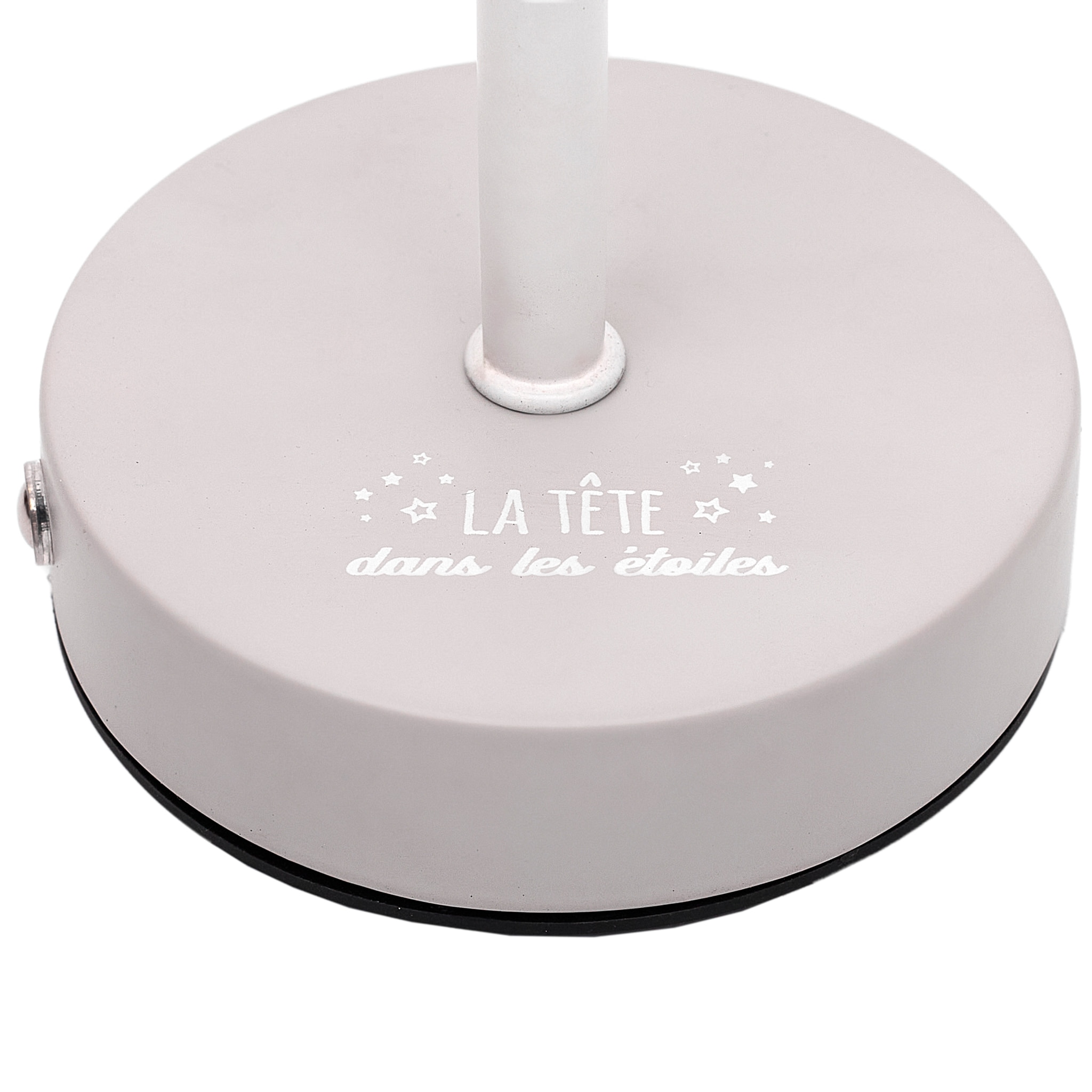 Lampe De Table Rechargeable Etoile Ajouree Gris