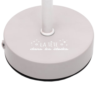 Lampe De Table Rechargeable Etoile Ajouree Gris