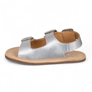 SANDALIA BAREFOOT PIEL CHETTO TIPO BIO PLATA