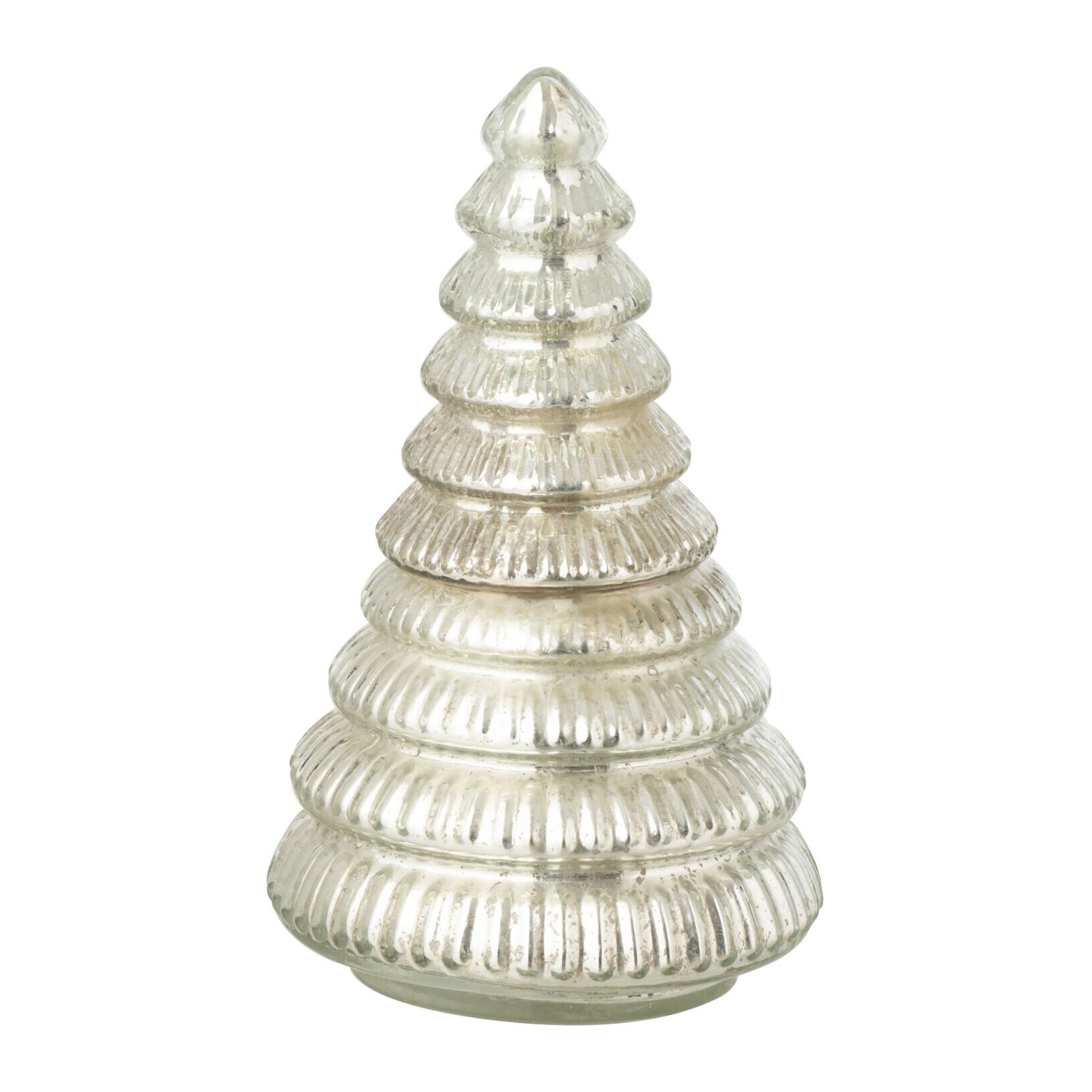 J-Line bougie parfumée Arbre Cotelé - verre - argent - small