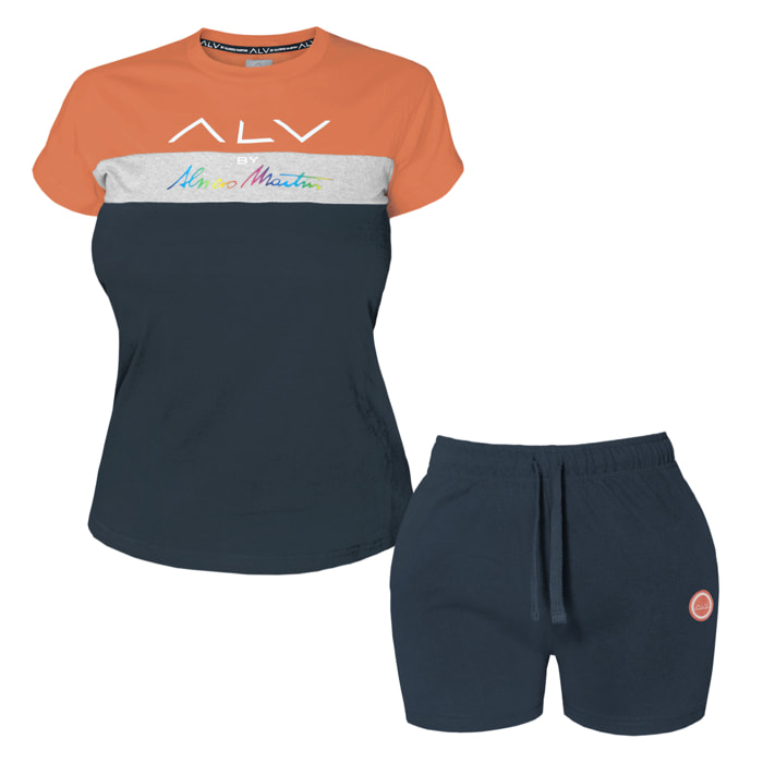Completo Homewear Donna ALVIERO MARTINI Corto Cotone