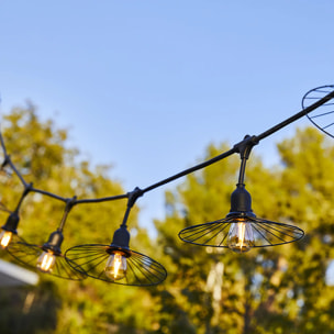 Guirlande fil métal CHIC CAGE 10xE27 6M