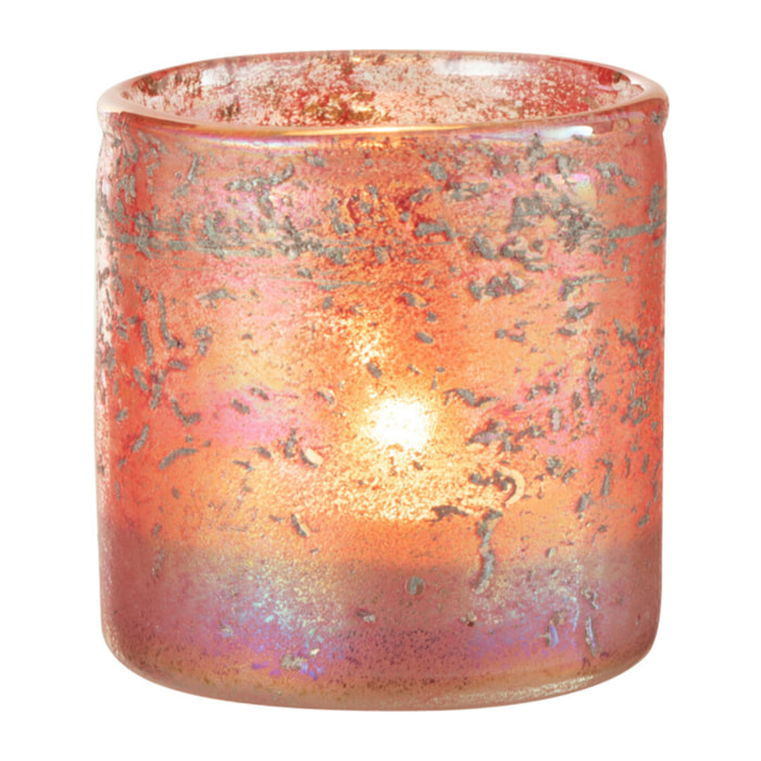 J-Line photophore - verre - rose - small