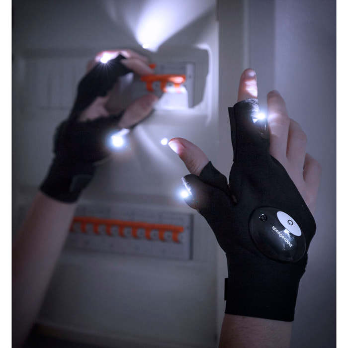 Gants avec Lumière LED Gleds InnovaGoods 2 Unités