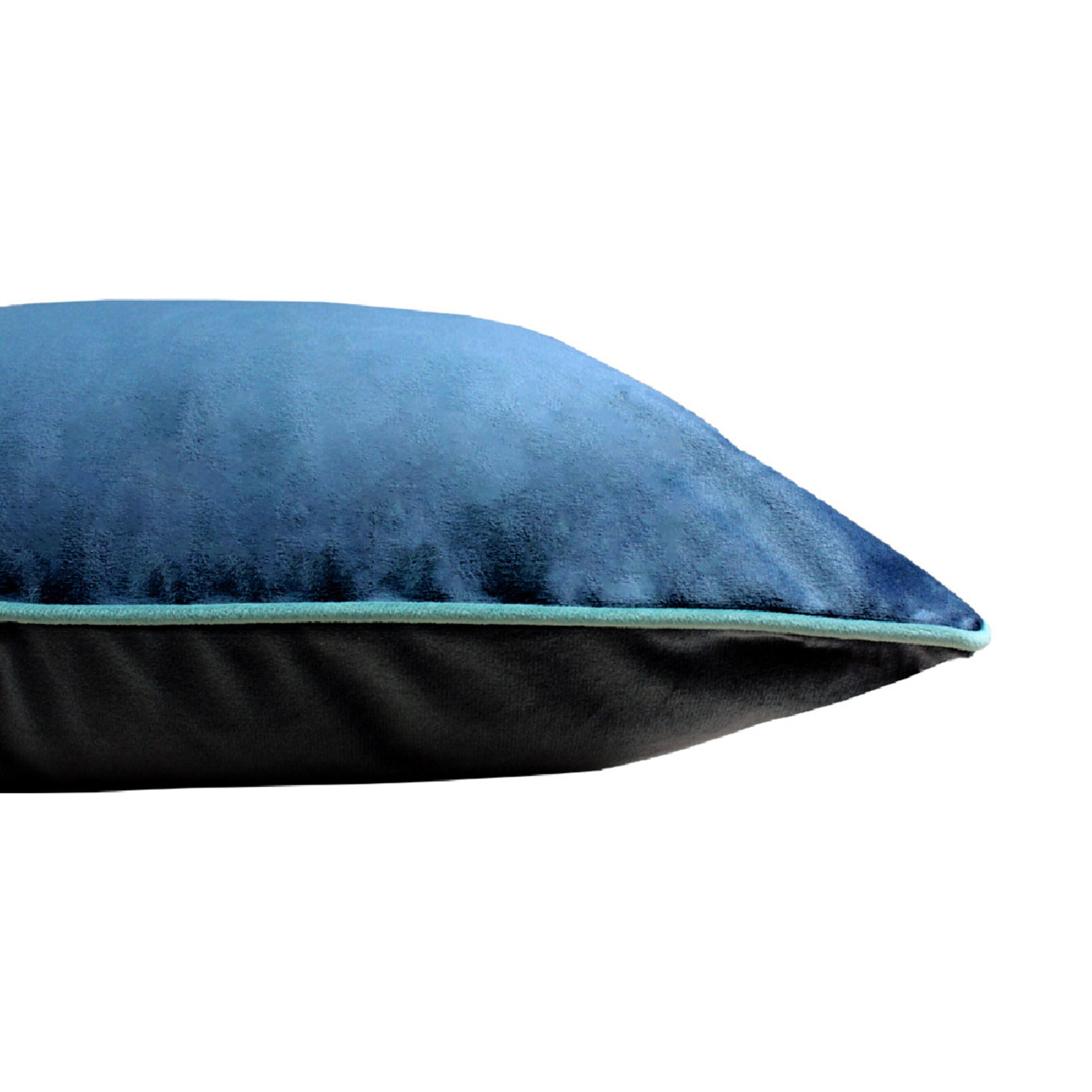 Housse de coussin polyester anti tache uni Velours uni titane-givre-
