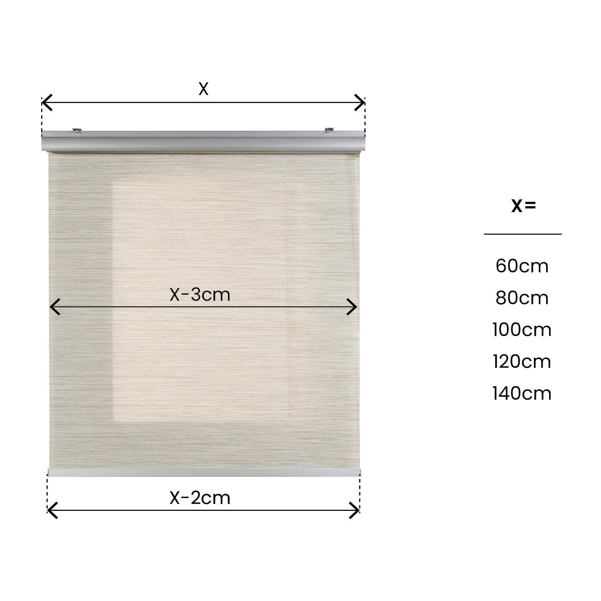 Estor motorizado TOP Screen Texture Gris