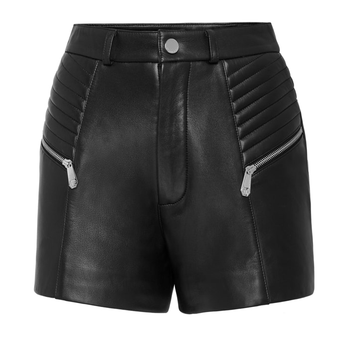 PHILIPP PLEIN Pantalones cortos de cuero
