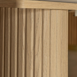 Table extensible 180-230cm effet bois naturel NOCERA