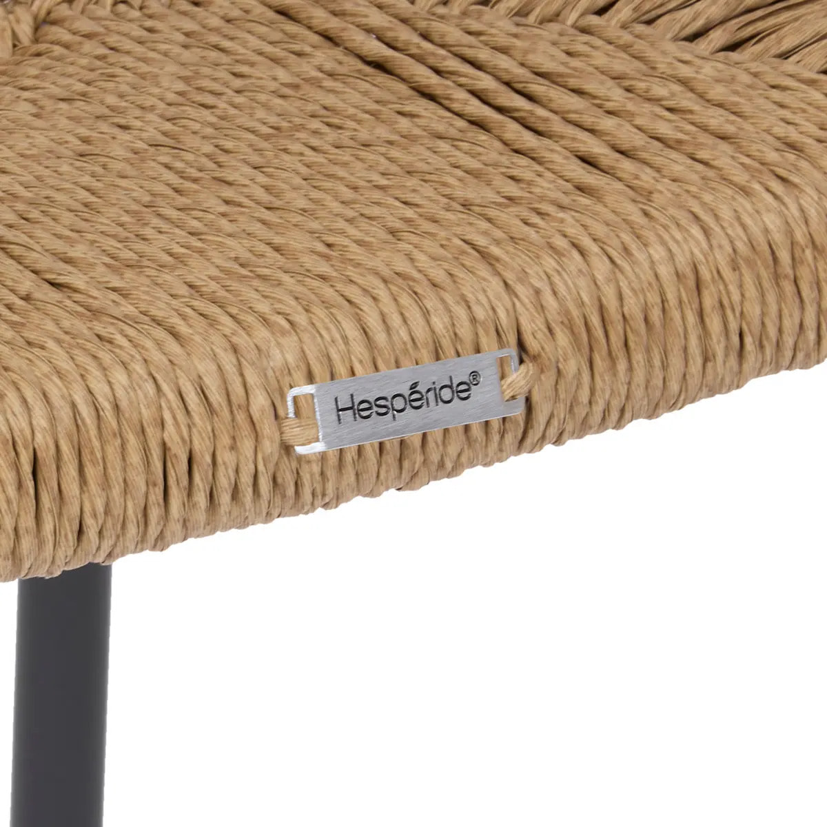 Chaise de jardin Wistty empilable gris graphite