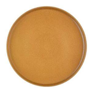 Assiette SCANDI Ø21,5cm - 4 pièces - Ocre