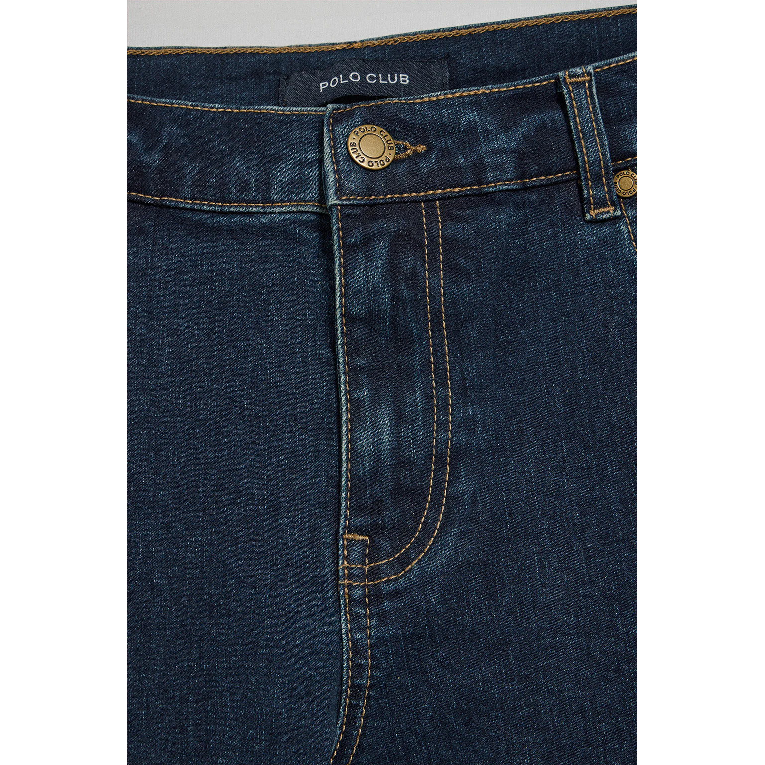 Jeans Tate blu indaco con particolari Polo Club