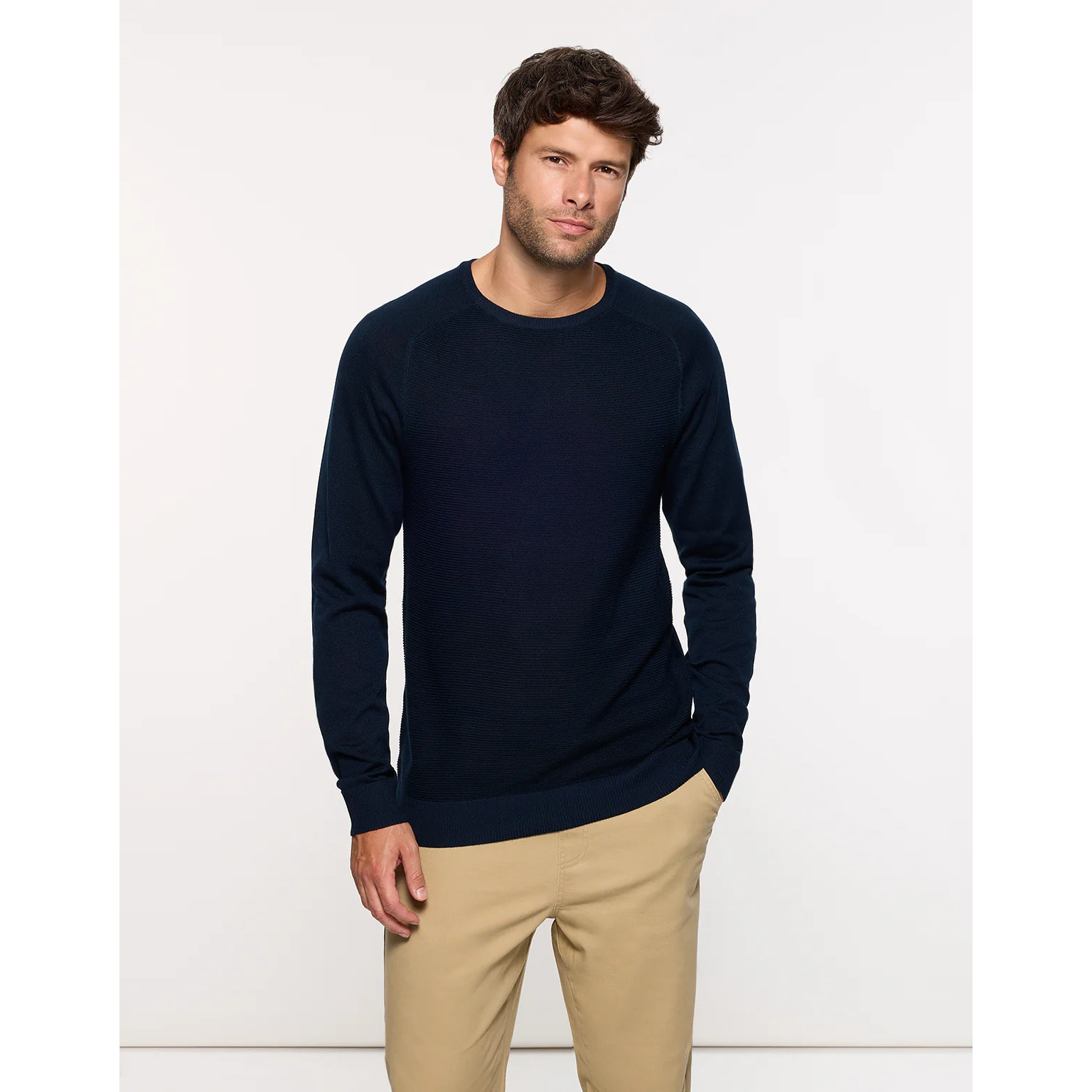 Jersey Manga Larga Azul Oscuro - Nusti