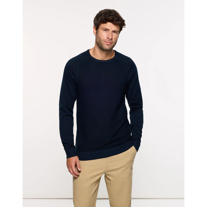 Jersey Manga Larga Azul Oscuro - Nusti