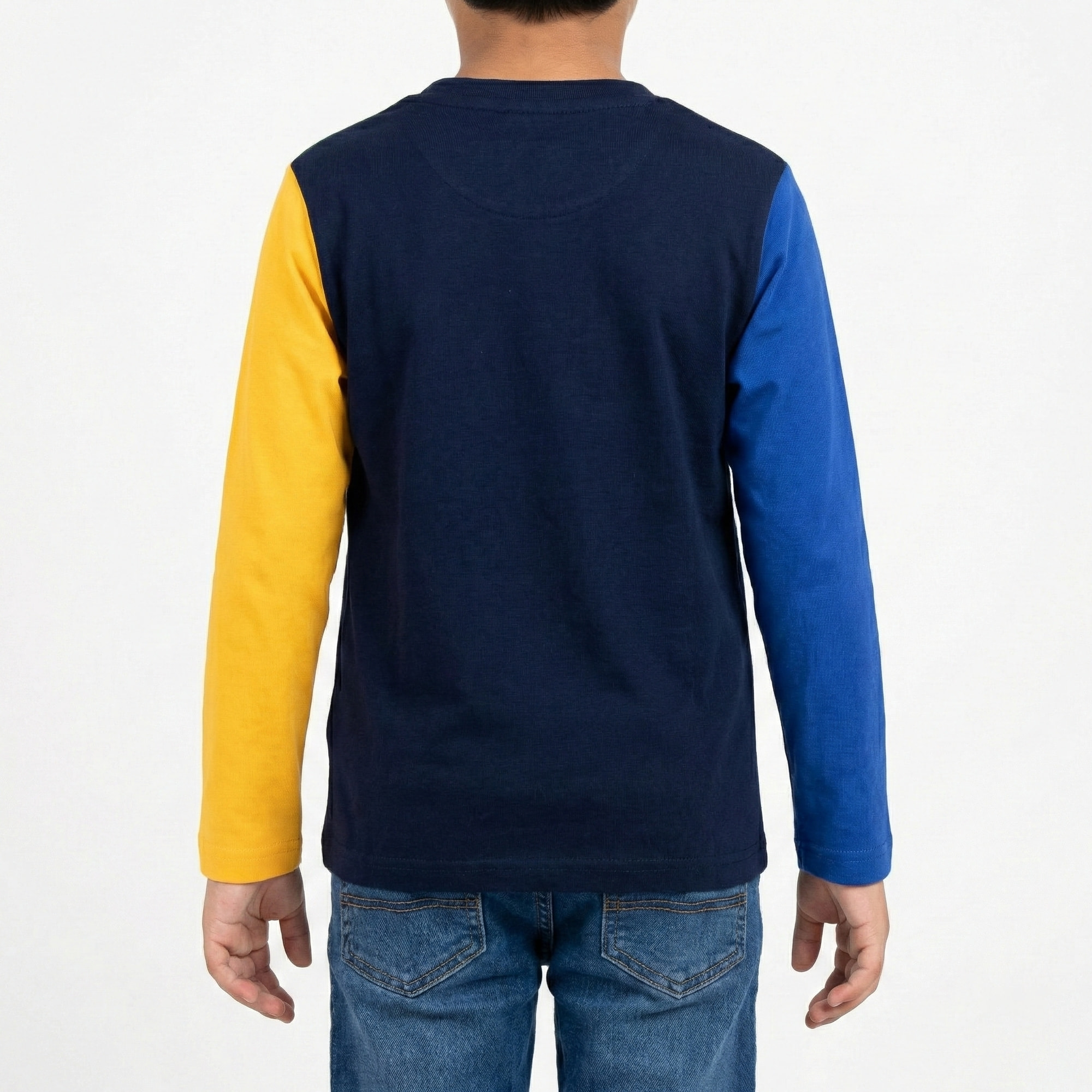 T-shirt manica lunga multicolor Polo Club St Martin Blu