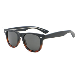 Gafas de sol OCEAN SAIN DENIS - Negro brillante arriba y carey abajo / Ahumada