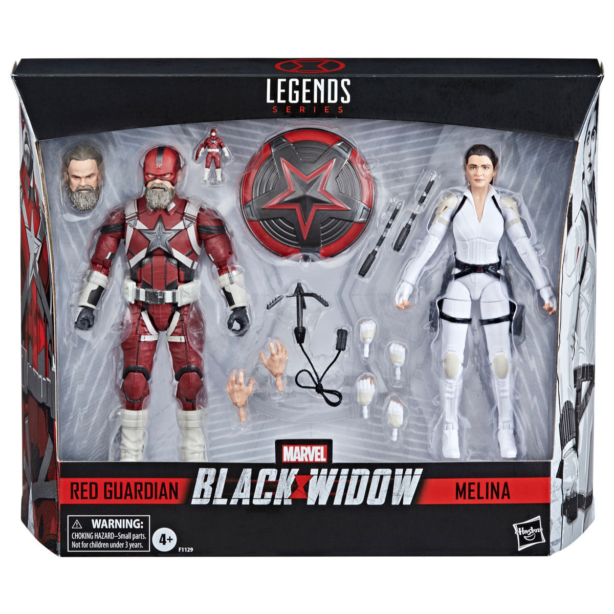 Marvel Black Widow Red Guardian E Melina Set 2 Figures 15cm Hasbro