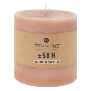 Bougie rustique rose clair 663g