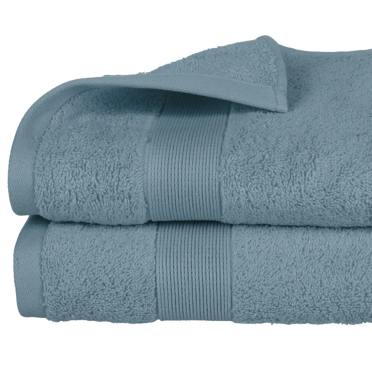 Drap de douche "Praia" coton bleu orage 70x130cm