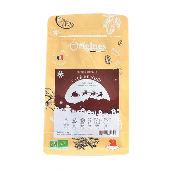 Café Gourmand Bio de Noël - Moulu Filtre 250g