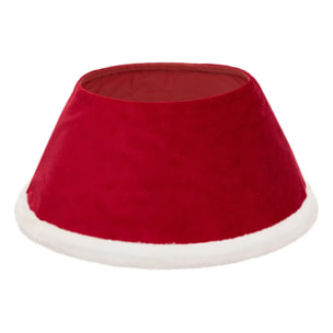 Cache pied de sapin D.56cm rouge et blanc