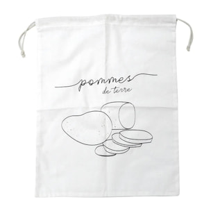 Sac de conservation pour pommes de terre en coton Fackelmann Nature