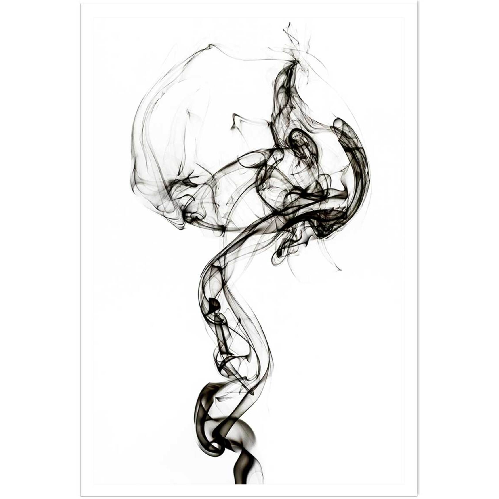 Poster black smoke medusa Affiche seule