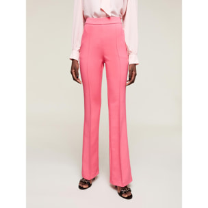 Motivi - Pantaloni fit aderente con linea flare - Fucsia