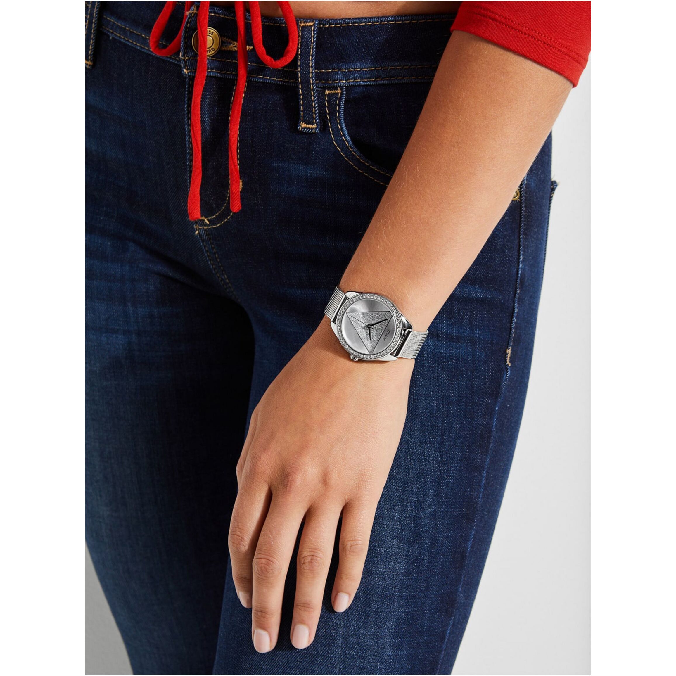 Guess Reloj Analógico De Cuarzo. Gt Tri Glitz