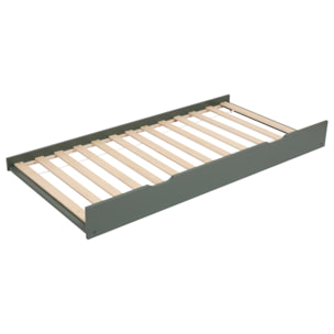 Lit cabane gigogne pour enfant 190x90cm vert MARCEAU