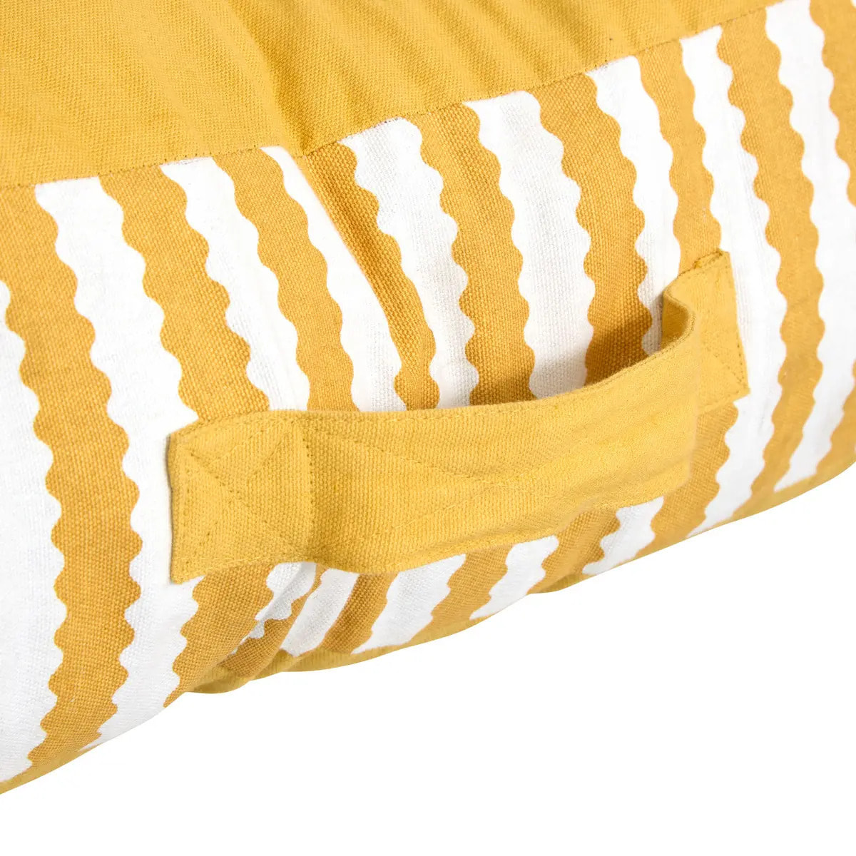 Coussin de sol d'extérieur Poolside 80x120x15cm jaune