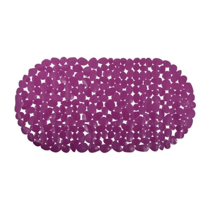 Tapis fond de baignoire PVC GALETS 35x68cm Violet MSV