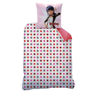 Parure de lit imprimée 100% coton, MIRACULOUS LADYBUG READY