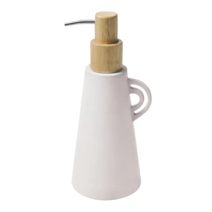 Distributeur de savon ORGANIC Ecru Spirella en Grés