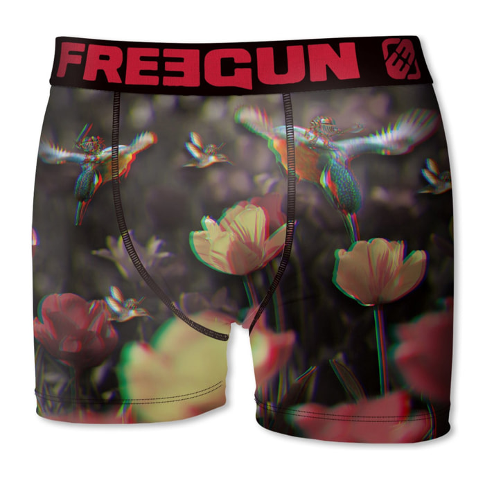 calzoncillo boxer freegun modelo colibrí para niño multicolor